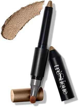 TRE'STIQUE treStiQue Shimmer Shadow Crayon, Eyeshadow Stick With Built-In Blending Brush, Eye Makeup Pencil, Shimmer Eye Brightener Crayon, Shadow Stick, Eyeshadow Pencil