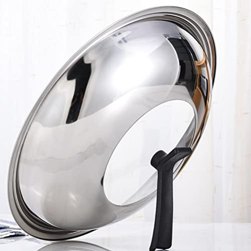 Stainless Steel Griddle Stainless Steel Universal Lid Tempered Glass Lid Frying Pan Lid Cookware Lid Tempered Replacement Cookware Covers For Skillets Frying Pans 34Cm Glass Cookware #TOP3