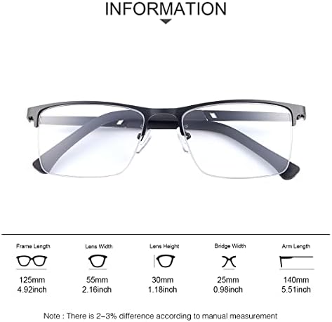 YIMI Photochromic Progressive Reading Glasses UV Blue Light Blocking Transition Lenses for Men Women