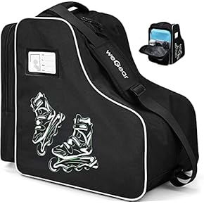 SHT Bolsa De Patinaje Sobre Hielo Mochila Patines Patines De Patinaje Para Adultos Hombres Y Mujeres Bolsa De Camuflaje,Black