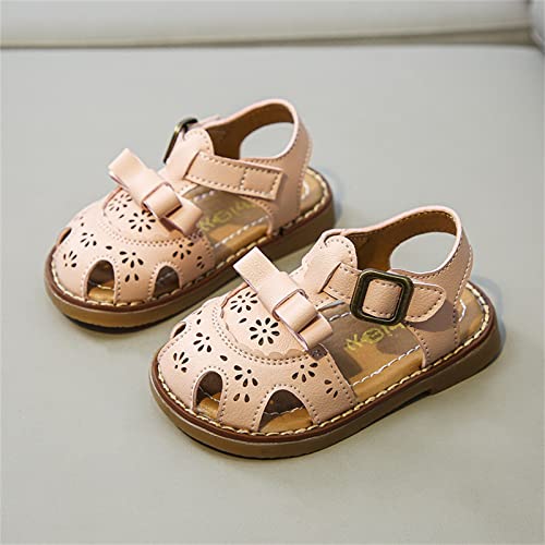 Children's Girls Summer Speep Toe Sandals Bow Flat Bottom Toddler Shoes For Infant/Toddler Baby Girl Shoes 6-12 Months2