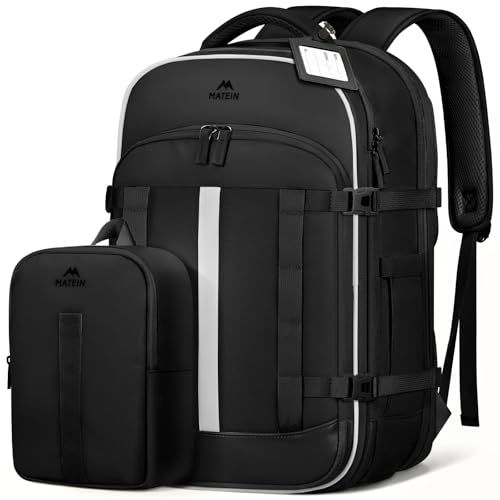 MATEIN HER 40L Travel Backpack with Shoe Compartment, TSA Personal Item Bag