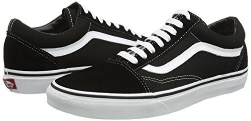 Vans Vans Unisex Old Skool Skate Shoe (12 Men's 13.5 Women's, Black/White)