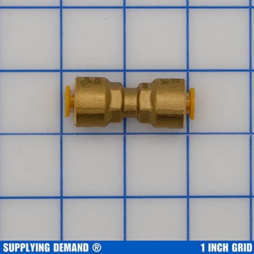 Image of Supplying Demand SB1 1 /4 Inch Quick Connect HVAC Brass Coupler Fitting