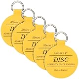 WINSOME Disc Plate Hangers for Walls - Strong Invisible Plate Holder Self Adhesive Stick On Hooks Picture Hanging Wall Plate Holder - Plate Hanging Disk (50mm / 2'' (Pack of 5))
