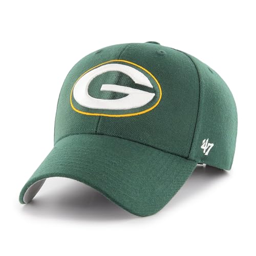 Casquette MVP Green Bay Packers '47 verte taille unique avec fermeture réglable