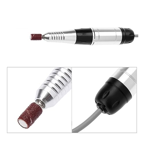 35000 obr./min elektryczna wiertarka do paznokci elektryczna maszyna do manicure wiertła akcesoria zestaw do Pedicure ceramiczne wiertło do paznokci narzędzia do paznokci(Nero)