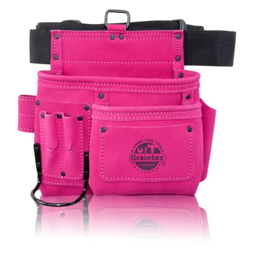 Pink Leather Tool Belt for Women