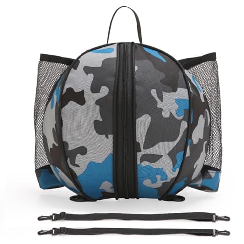 Bolsos de balón de fútbol con cremallera elástica y diseño redondo Oxford para hombro