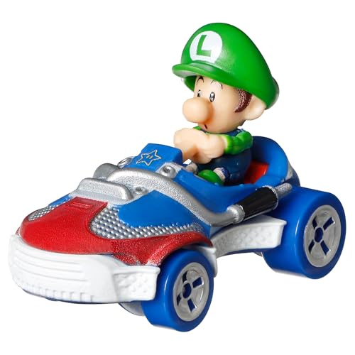Hot Wheels Mario Kart, Sortimento de Carrinhos, Mattel - NÃO É POSSÍVEL ESCOLHER O PERSONAGEM