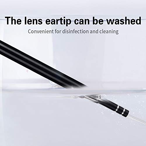 KIICN Câmera de limpeza de orelha, endoscópio de orelha, câmera HD de cera de ouvido 3 em 1, câmera