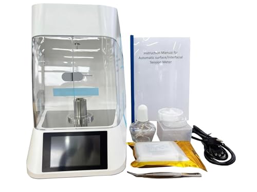 CNYST 表面張力計 液体表面張力計 表面張力測定器 一体型の堅牢なボディ 帯電防止機能付き透明フロントガラス 4.3インチタッチパネル操作 測定範囲 0〜1000mN/m 精度 0.1mN/m リアルタイムの測定カーブ表示 データストレージ付き