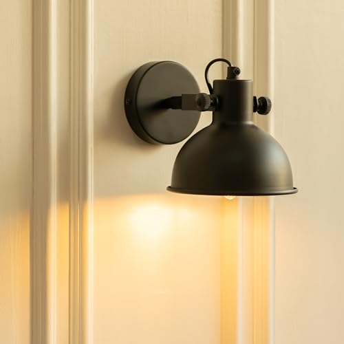 Image of Divine Trends Metal Focus Reading Wall Light With Rotation Adjustment Black Polished For Bedside, Bedroom, Living Room, Home Decoration, Hotel Wall Lamp Pack Of 1
