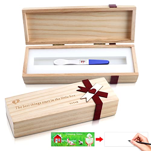 Schwangerschaft Überraschungsbox,Überraschung Holz Box,Du Wirst Papa Überraschung Box,Schwangerschaft Verkünden Papa Box,Überraschungsbox Baby für Papa,Du Wirst Papa Geschenke,Geschenk für Familie Cover