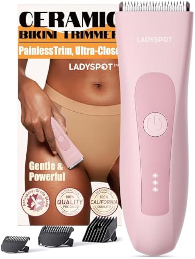 LADYSPOT™ Pubic Hair Trimmer Bikini Trimmer Women -(Pink), Women Shaving & Grooming Sets