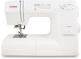 Janome HD3000 Heavy-Duty Sewing Machine with 18 Built-in Stitches + Hard Case