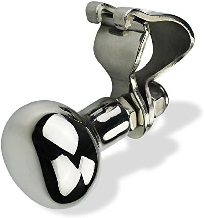 Salty Reef - Steering Wheel Suicide Knob - Universal AISI 316 Marine Grade Stainless Steel, Fits Steering wheels up to 3/4" (All 3 models), NOT ANY SIZE LARGER. (Small)