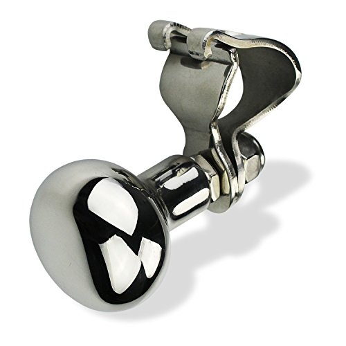 Salty Reef - Steering Wheel Suicide Knob - Universal Aisi 316 Marine Grade Stainless Steel, Fits Steering Wheels Up To 3/4" (All 3 Models), Not Any Size Larger. (Small) #TOP2