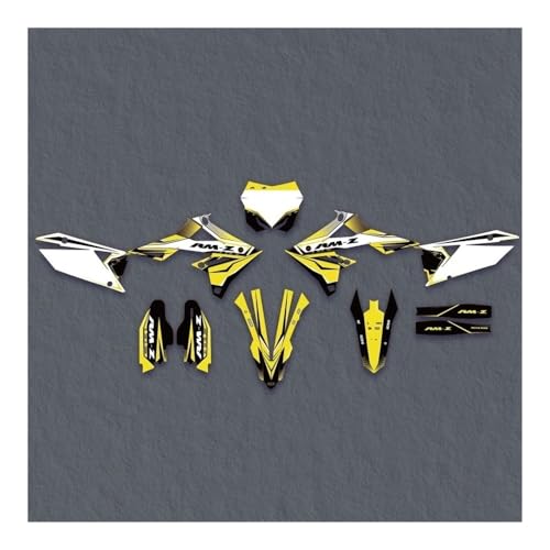 Autocollant de fond graphique RMZ250 carénage moto RMZ450 coussinet réservoir