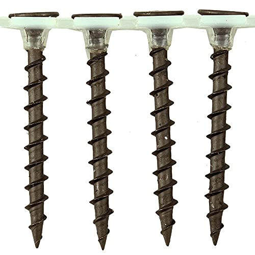 Image of TERF® Collated Drywall Coarse Thread Screws 3.9 X 25mm Phillips Drive Bugle Head Black Finish - Pack of 100