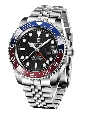 Pagani Design Pd-1662 Waterproof Mechanical Automatic Analog Stainless Steel Mens 40Mm Watch (Pepsi - Jubilee Bracelet),Dial-Black (B099NPHJVR) Amazon Price History, Amazon Price Tracker
