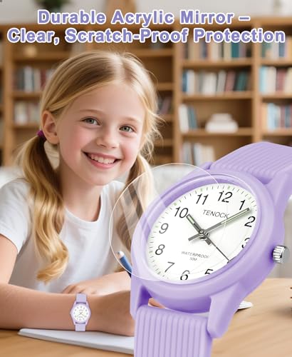 Kids Analog Watches for Girls Boys Watches with Soft Band Learning Time 50M Waterproof Children Watch Easy to Read for Ages 4-12 Kids Gift3