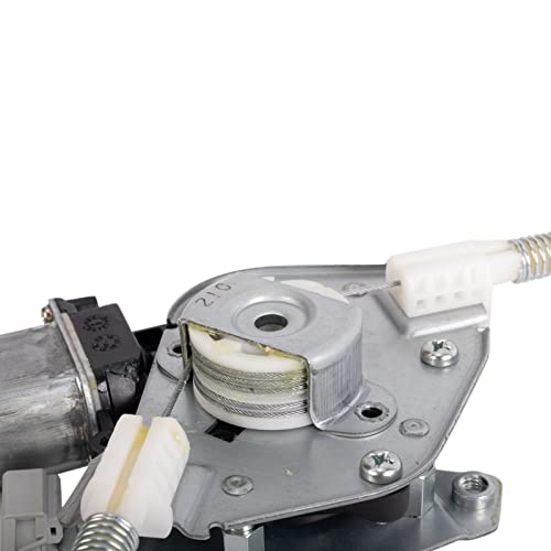 Image of TRQ Rear Right Power Window Regulator & Motor Assembly Passenger Side Compatible with 2001-2005 Honda Civic