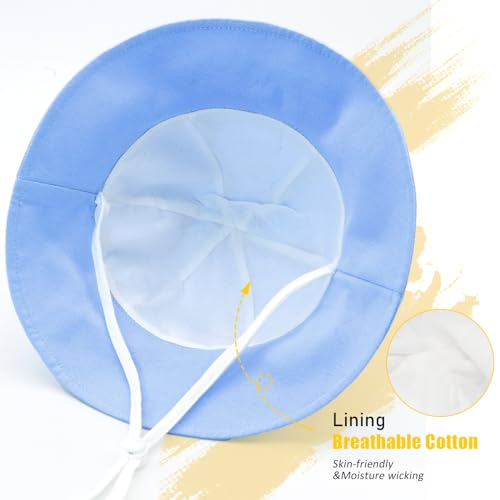 Baby Sun Hat Girls UPF 50+ Beach Kids Hats Boys Wide Brim Cute Toddler Bucket Hat Floppy Infant Sun Hats3