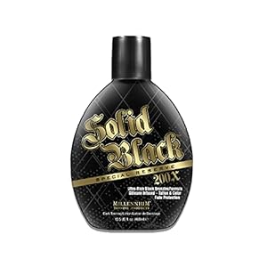 Millennium Tanning Solid Black Special Reserve 200X, Tanning Lotion w/Tattoo Protector, 13.5 Ounces
