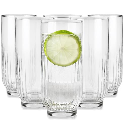 Glasmark KROSNO 1992 Juego De 6 Vasos Para Cócteles Zumo En Vidrio Transparente 360 ml Resistentes Modernos Bar Restaurante