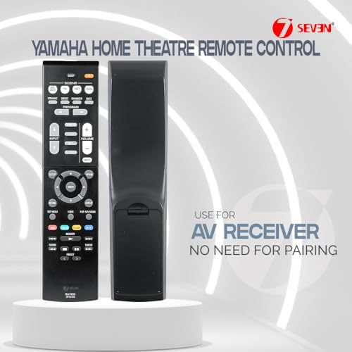 Image of 7SEVEN Compatible for Yamaha Av Receiver Remote Control Original RAV533 Model Suitable for RX-V479 RX-V579 RX-V481 RX-V481D RX-V483 RX-V581 RX-V583 HTR4068 HTR4069 HTR5069 Home Theatre Music Systems