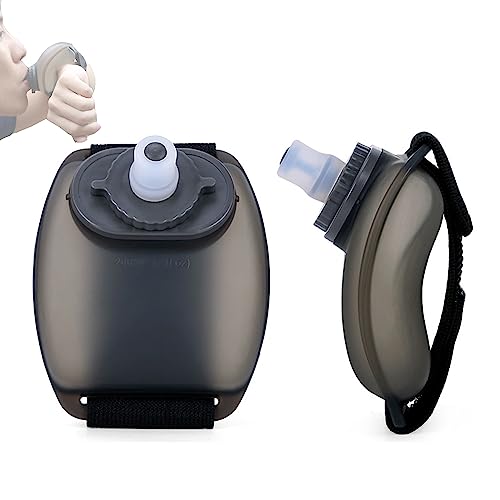 GQC Handgelenk-Wasserflasche, laufen, Sport, 200 ml, leicht, faltbar,...