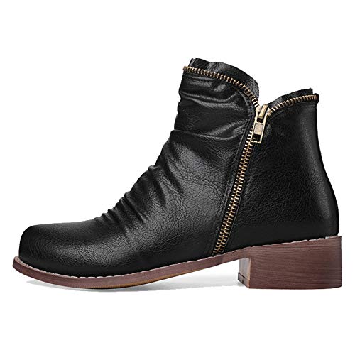 Women Boots with Zipper and Block Heel2