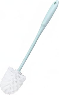 Wall Mounted Toilet Brush with Holder, Space Saving Bathroom Cleaning Tool for Small Baths & RVs, Durable PP Plastic