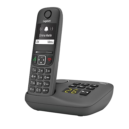 Gigaset A695A - téléphone DECT sans fil avec répondeur - grand écran à haut contraste - excellente qualité audio - profils sonores réglables - fonction mains...