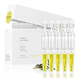 BACHERI Vitamin C Face Serum with Glutathione, 4D Hyaluronic Acid & Aloe Vera – Lightweight Brightening & Hydrating Ampoule for Daily Skincare, Dark Spots, Sensitive Skin Friendly - (1.0 ml)*30 Vials