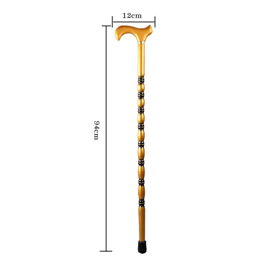 Drewniane sztyfierki laski, starsze kulki, stały drewniany drążek, antypoślizgowy, drobny modyfikacja miedzi o długości 94 cm można obcinać w razie potrzeby Pomoc mobilności dla osób starszych,