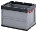 Produktbild Auer Packaging 2x Profi-Faltbox 60 x 40 x 42 mit Deckel Transportbox Klappbox für Messe Catering Veranstaltungen Flohmarkt Gewerbe