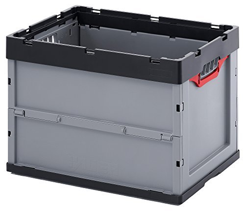 Auer Packaging 2x Profi-Faltbox 60 x 40 x 42 mit Deckel Transportbox Klappbox für Messe Catering Veranstaltungen Flohmarkt Gewerbe