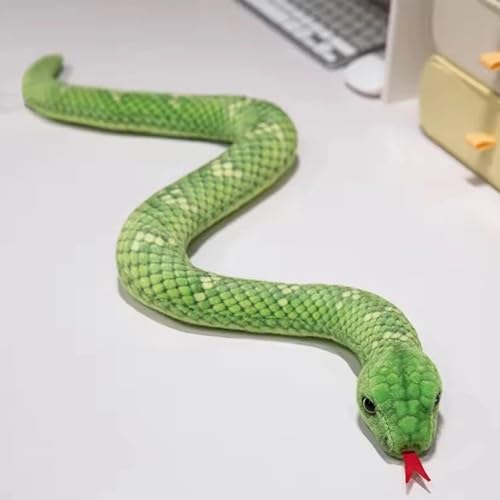 Gxdamxz Serpiente de Peluche para Niños & Adultos, 50cm - Verde Gxdamxz Serpiente de Peluche para Niños & Adultos, 50cm - Verde
