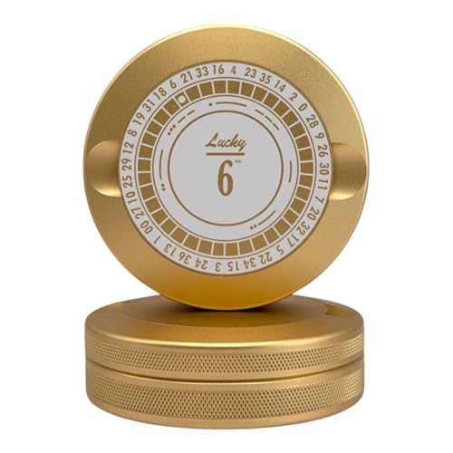 Edition 777: Roulette | Zyn Metal Can | Metal Zyn Container | Pouch Container | Small Storage Tin (Champagne Gold)