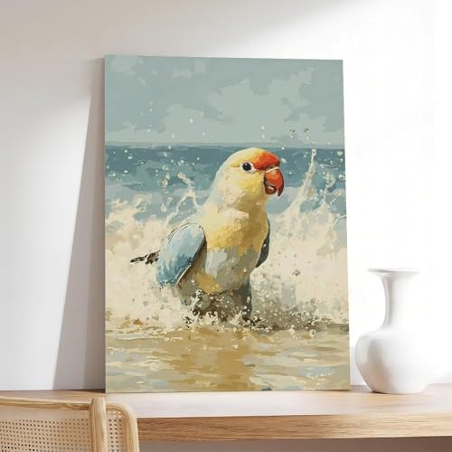 Impression sur toile de perroquets de qualité supérieure pour chambre - 7