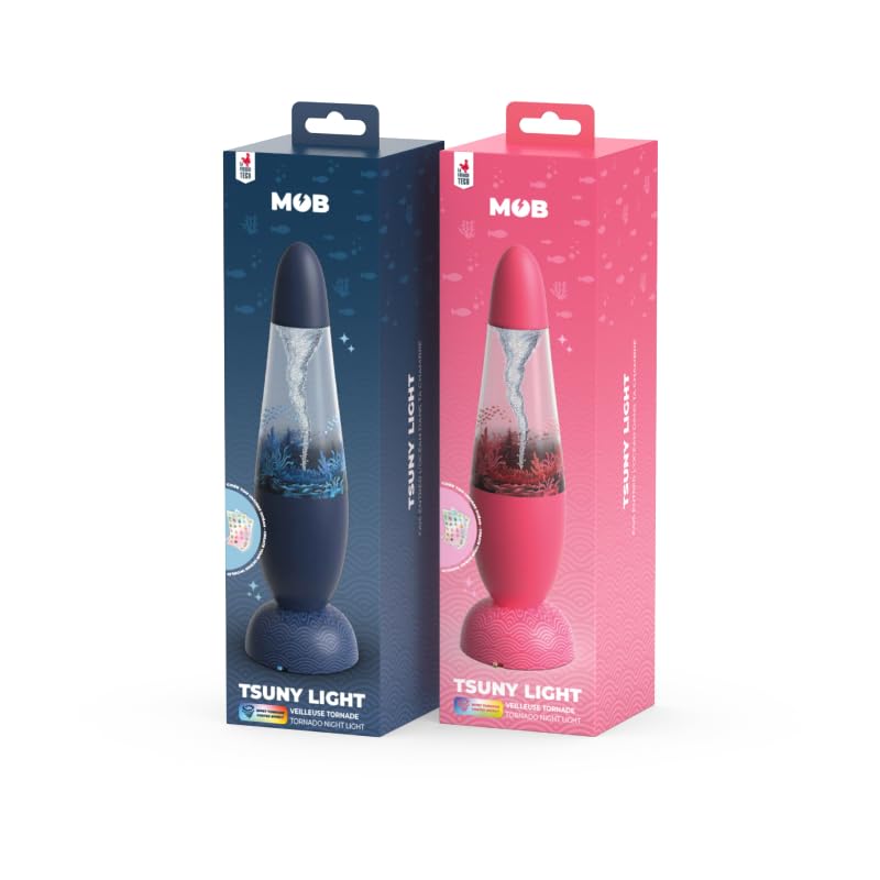 MOB – MOBILITY ON BOARD Veilleuse led tsuny coral – lampe d’ambiance océan – lumière douce effet aquatique – rechargeable usb-c – veilleuse enfant et adulte – décoration chambre