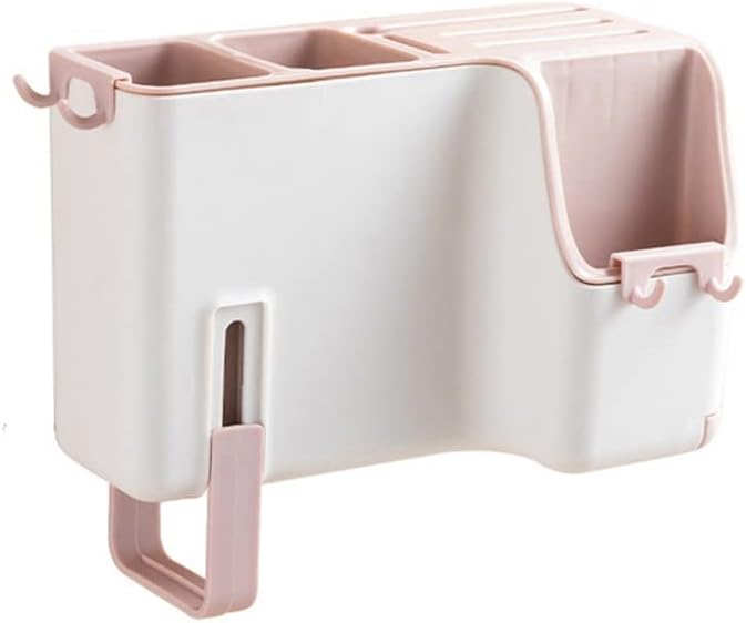 Wall Mounted Cutlery Drainer Rack Kitchen Spoon Fork Chopstick Storage Holder Tableware Organizer Gadget(Blue)