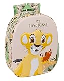 EL REY LEÓN - Mochila Escolar, con Diseño 3D, Ideal para Niños de Diferentes Edades, Cómoda y Versátil, Calidad y Resistencia, 27x10x33 cm