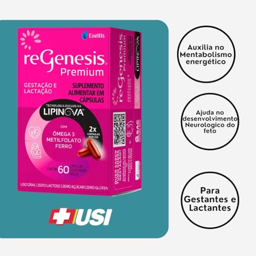 Regenesis Premium - Fórmula Lipinova - Pack 60+60-120 Cápsulas
