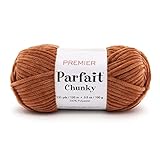 Premier Parfait Chunky Yarn, Super Bulky Yarn, Ideal Yarn for Knitting and Crocheting, Made of Polyester, Teddy Bear, 3.5 oz, 131 Yards