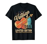 Ideas de regalo de 56 cumpleaños para jugadores de violín para hombres y mujeres. Regalo de cumpleaños retro de 1966 para mamá, papá, abuela, abuelo que cumple 56 años. Regalos para hombres de 56 años de edad, 56 años de ser impresionante, retro, puesta de sol, guitarra, regalo de cumpleaños, regalo de Navidad.