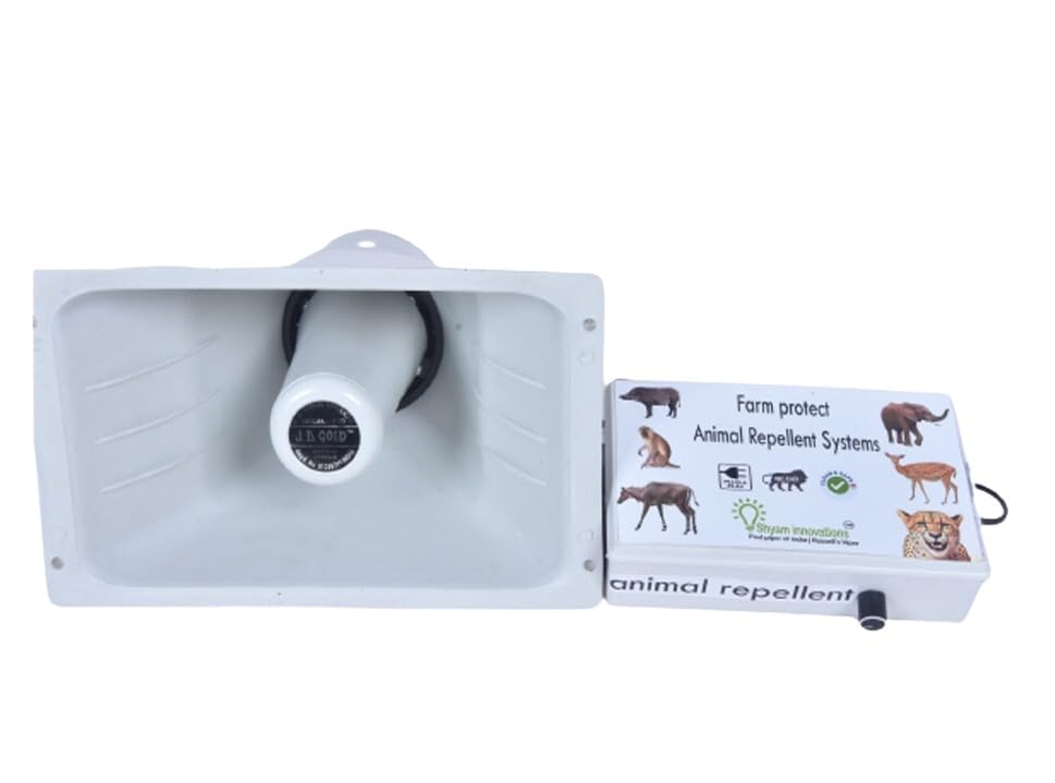 Shyam Innovations Farm Animal Repellent System with Very Noisy Sound to Protect Your Farming Area from Wild Animals Such as Nilgai, Fox, Elephant, Deer, Etc (12 Acre Area) (B0CV5JZ3KR) Amazon Price History, Amazon Price Tracker