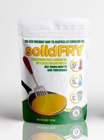 SolidFry: Cooking Oil Solidifier, Cooking Oil Hardener, Cooking Oil solidifying Power